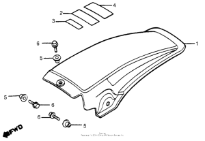 CR480 Rear fender 83