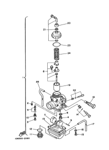RZ125 Tobera  carburador