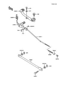 AR125 Педаль тормоза