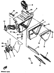 XT225 XT225H Впускная система