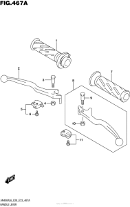 AN400 (ABS) Handle Lever (An400Al6 E33)