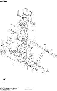 GSX1300R (ABS) Rear Cushion Lever (Gsx1300Ral4 E03)