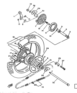 DT125 Переднее колесо