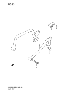 DR650 Задняя часть рукоятки