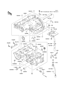 ZX500 Картер двигателя