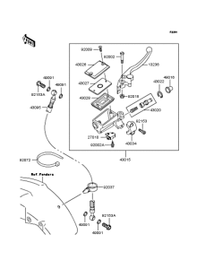 ZR250 Главный тормозной цилиндр