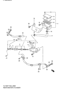 VL1500 Задний тормозной цилиндр