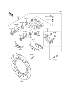 EX250 Передний суппорт