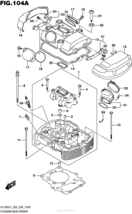 VL1500T Cylinder Head (Front) (Vl1500Bl7 E03)