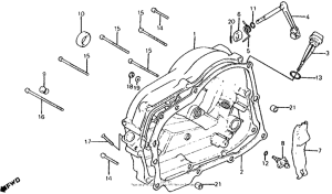 XL100S Крышка картера правая