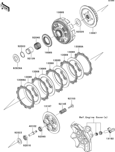 EX250 Сцепление