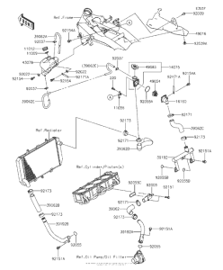 ZR800 Патрубки охлаждения