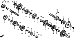 VTR250 Transmission 89-90