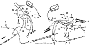 NB50 Control levers + cables + switches
