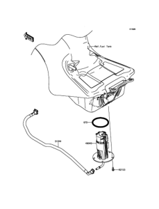 ZX1400 Топливный насос
