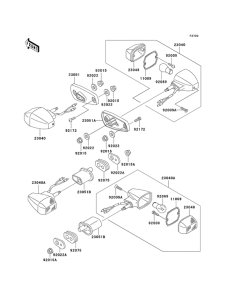 EX250 Поворотники