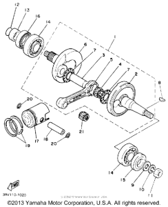 PW80D Коленвал,поршни