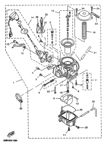 YP125D Карбюратор