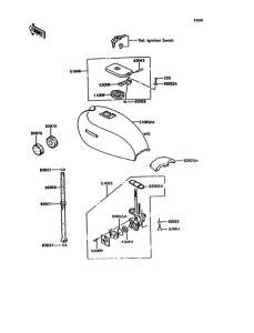 KH125 Топливный бак