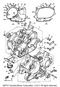 XV500K Картер двигателя