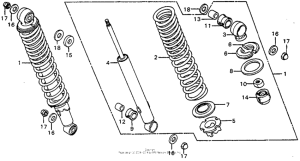 XL75 Rear shock absorber 77-78