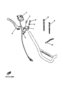 BW80 BW80W Interruptor  manillar&palanc