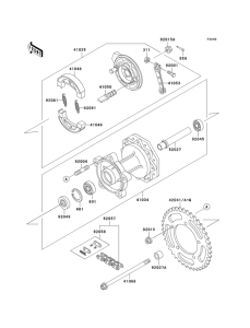 KX60 Rear hub(1 / 2)