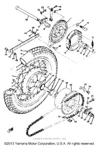 RD350A Переднее колесо
