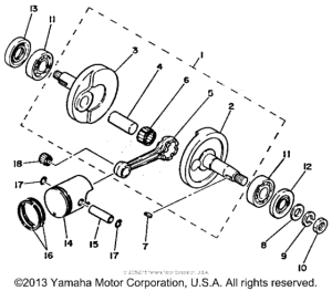 PW50F Коленвал,поршни