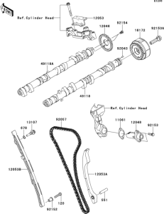 ZG1400 Распред вал