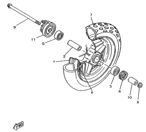 CW50RSX Переднее колесо