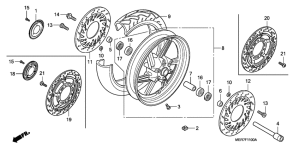 CBF600 (Naked) Transom + tube