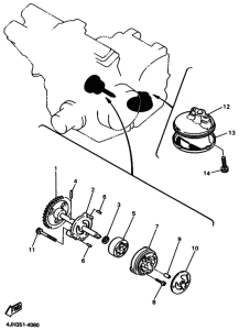 YZF600R YZF600RP Маслонасос