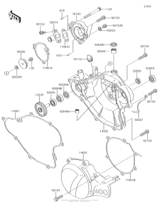 KX65 Крышки двигателя