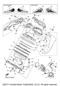 YZ450FDW Впускная система