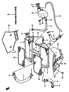 TS250 Радиатор