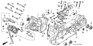 SH75 Crankcase / oil pump