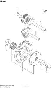 AN650Z Муфта стартера