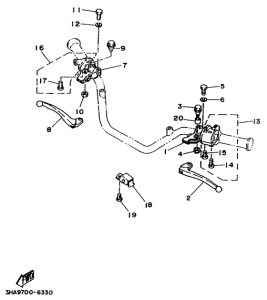 AG100 Handle switch. lever