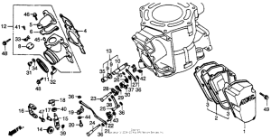 CR250R Exhaust manifold 84