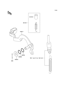  Педаль тормоза