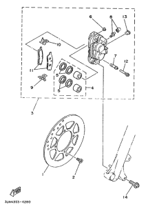 DT50LC Передний тормоз