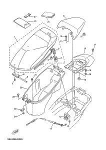 YP125E Сиденье
