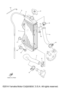 YZ85F Радиатор и Патрубки