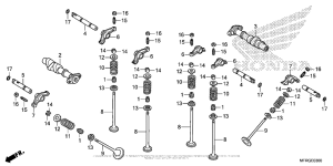 VT1300CR Распределительный вал и клапана