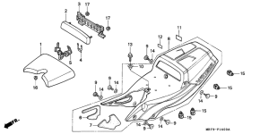 VFR750R Seat / seat cowl