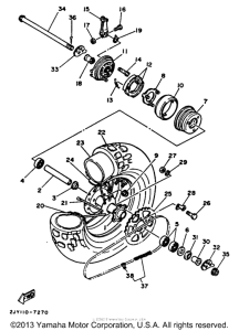 TW200AC Переднее колесо