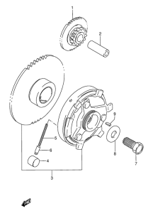 GSF400 Муфта стартера