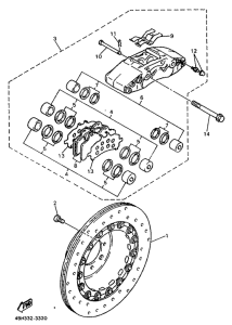 GTS1000 Передний тормоз