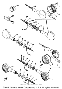 XS400SH Поворотники